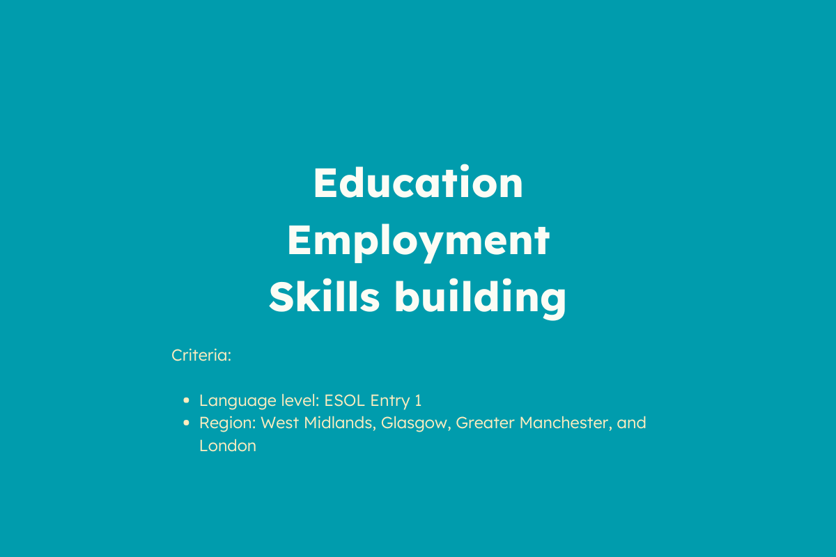 Choose which programme you want to apply for